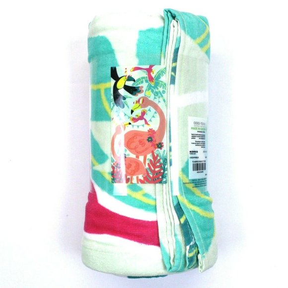 The Big One Flamingo Kids' Quick-Drying Beach Towel (28" x 58") - Picture 3 of 4